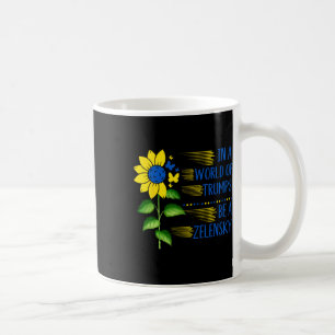 Caneca De Café No Mundo De Trump, O Girassol É Um Apoio A Zelensk