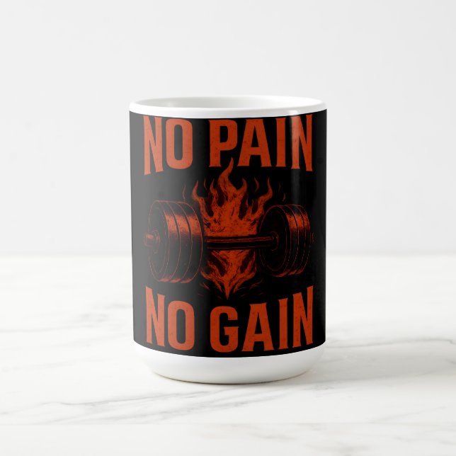 Caneca De Café No Pain No Gain – Classic Gym Motivation (Centro)