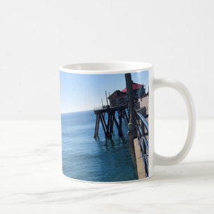 Caneca De Café No Pier, Huntington Beach, Califórnia