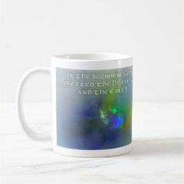 Caneca De Café No princípio Deus criou o fractal dos céus