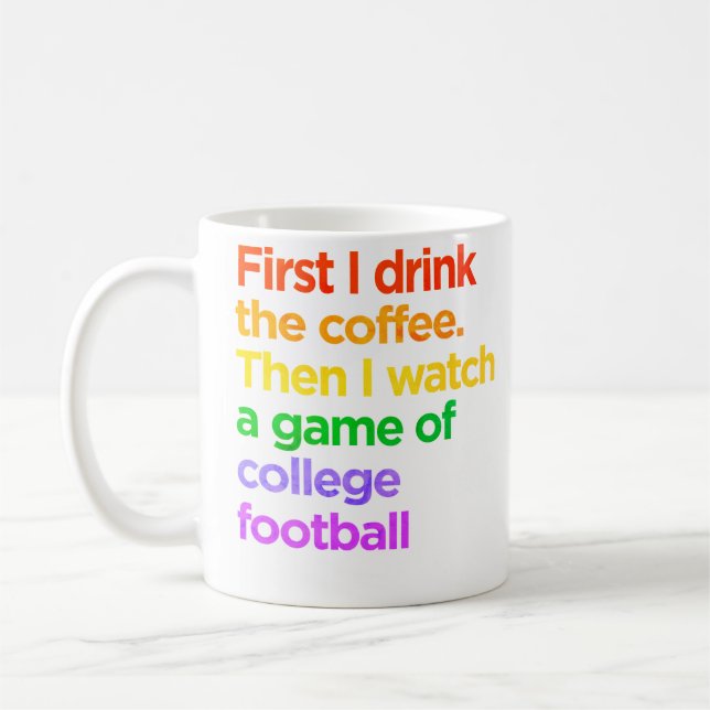 Caneca de café no Sábado de Futebol (Esquerda)