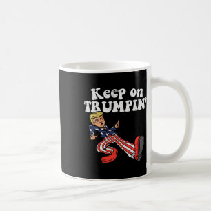 Caneca De Café No Trumpin Funny Usa Flag Support Reeleciona Trump
