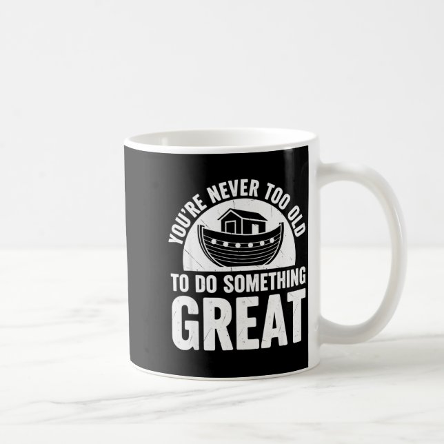 Caneca De Café Noah Ark Church Christian Travel Faith You're Neve (Direita)