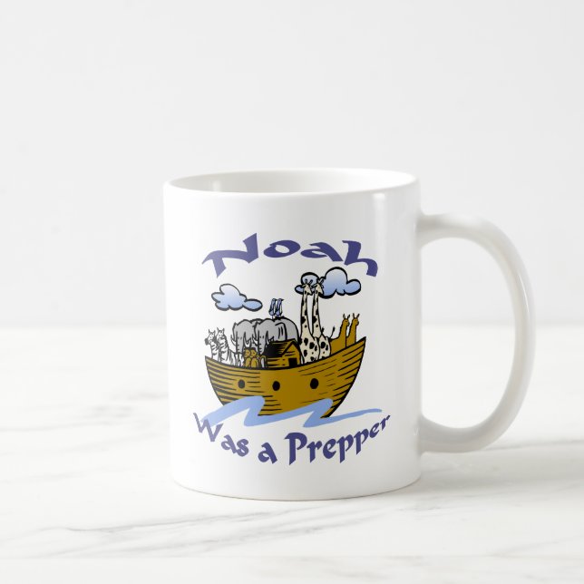 Caneca De Café Noah era um Prepper (Direita)