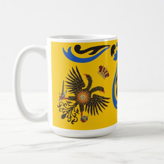 Caneca De Café Nobile Contrada dell'Aquila Palio di Siena (Águia) (Esquerda)