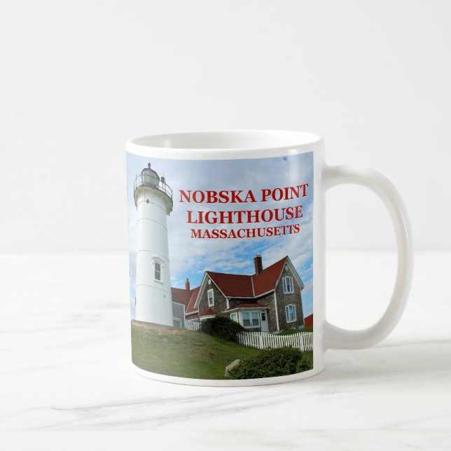 Caneca De Café Nobska Point Lighthouse, Massachusetts Mug (Direita)