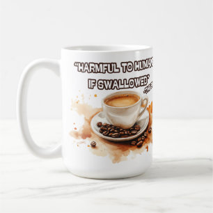 Caneca De Café "Nocivo para os humanos se engolido"