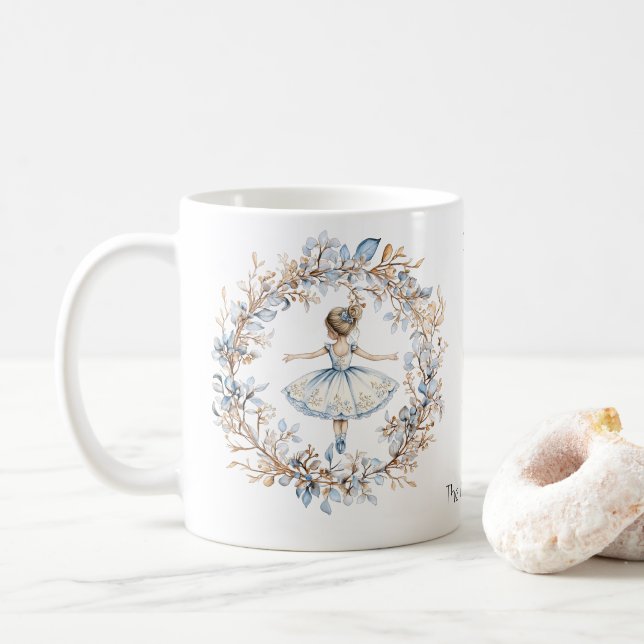 Caneca De Café Nocraqueiro de Natal Watercolor (Com Donut)