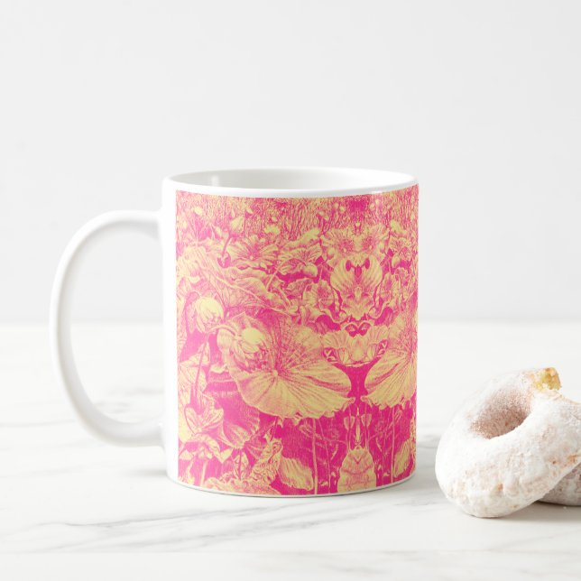 Caneca De Café Nodding Lotus (Tropical) - Coffee Mug (Com Donut)