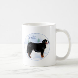 Caneca De Café Noel Bernese Mountain Dog