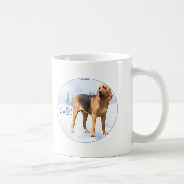 Caneca De Café Noel Bloodhound (Direita)