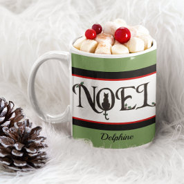Caneca De Café Noel Cat Silhouette Personalizado Natal