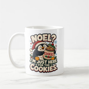 Caneca De Café Noel? Estou Aqui Apenas Para Os Biscoitos Pinguim 