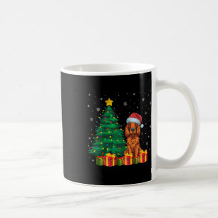 Caneca De Café Noel Noel Hat, Setter Irlandês, Cão de Natal L