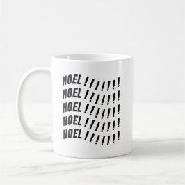 Caneca De Café Noel Typography