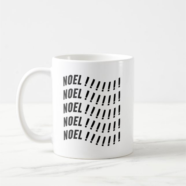 Caneca De Café Noel Typography (Esquerda)