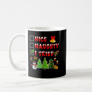 Caneca De Café Noite Bela travessa Eu Tentei A Luz Da Árvore De N