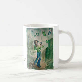 Caneca De Café Noite com borboletas