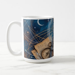 Caneca De Café Noite Criativa Coruja Noturna Abstrata
