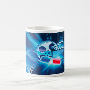 Caneca De Café Noite de Cinema Carretel de Filme