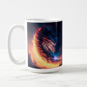 Caneca De Café Noite de Fogo do Dragão