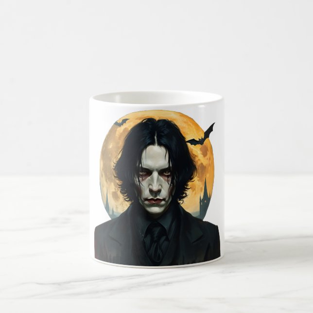 Caneca De Café Noite de Halloween - Ascensão de vampiro (Centro)