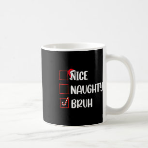 Caneca De Café Noite de Natal Bela, Maldita Bruh Engraçado Lista 