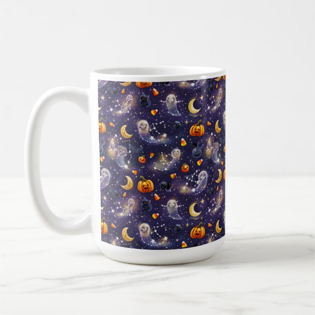 Caneca De Café Noite de Outono com Fantasmas (Esquerda)