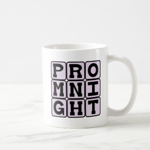 Caneca De Café Noite do baile de formatura, celebração do Segundo