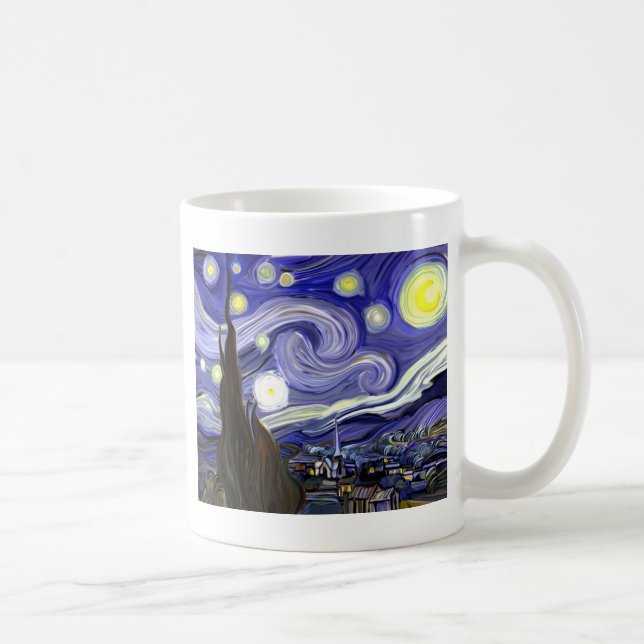 Caneca De Café Noite estrelado (Direita)