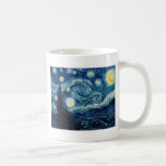 Caneca De Café Noite estrelado por Vincent van Gogh<br><div class="desc">Noite estrelado por Vincent van Gogh</div>