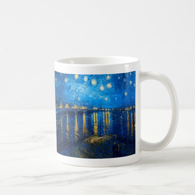 Caneca De Café Noite estrelado sobre o Rhone, Van Gogh (Direita)