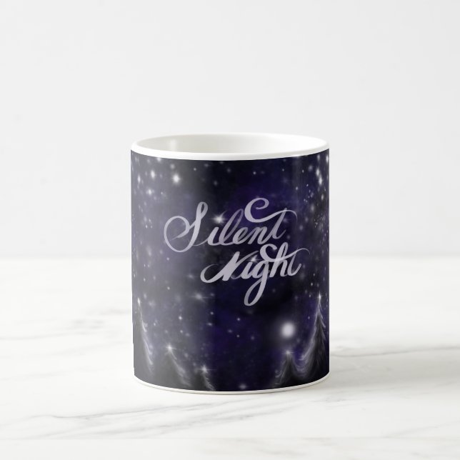 Caneca De Café Noite Silenciosa - cena romântica de neve de Féria (Centro)