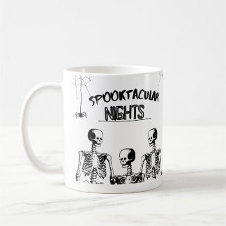 Caneca De Café Noites de Spooktacular Feliz Halloween Céu engraça