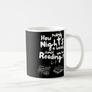 Caneca De Café Noites Lendo 6-7 Meme Professor de Inglês Amante d