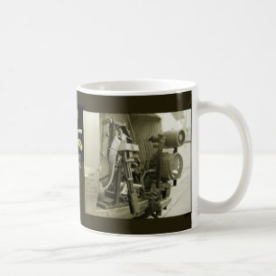 Caneca De Café Noitibó-americano azul do fantasma