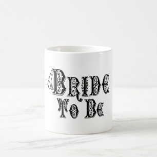 Caneca De Café Noiva A Ser Com Véu, Rico Preto