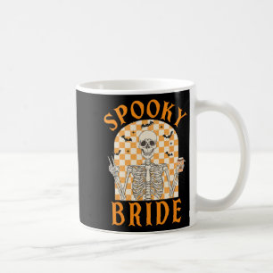 Caneca De Café Noiva Assustadora de Halloween Esqueleto de Dama d