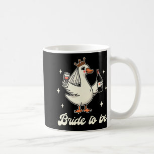 Caneca De Café Noiva Bebê Chá de Noiva Casamento Ganso Bobo Noiva