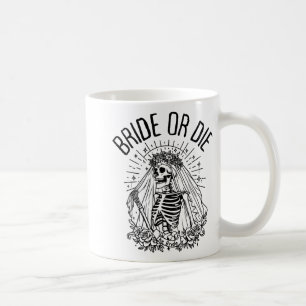 Caneca De Café Noiva Correspondente Ou Morra Noiva Esquelética Gó