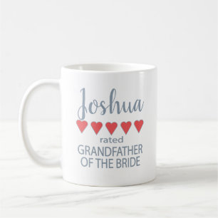 Caneca De Café Noiva e Cortejo 5 Corações Avô da Noiva