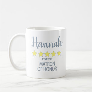 Caneca De Café Noiva e Cortejo 5 Estrelas Dama de Honra