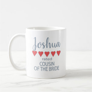 Caneca De Café Noiva e Cortejo de Casamento 5 Prima da Noiva com