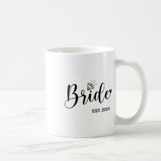 Caneca De Café Noiva Est. 2024 Bridal Wedding Matching Gifts Woma