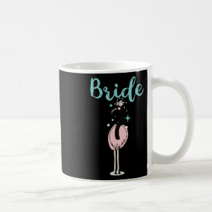 Caneca De Café Noiva - Festa de Noivado de Flamingo Fofo Bridal P