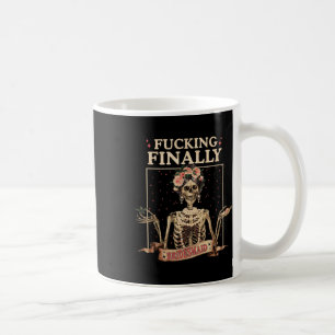 Caneca De Café Noiva Finalmente Dama de Honra Halloween Esqueleto
