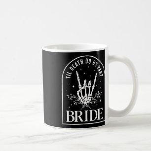Caneca De Café Noiva Groom Skeleton Rock Hand Casais Casamento Ha