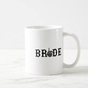 Caneca De Café Noiva Noivo Casamento de Halloween Esqueleto Até a