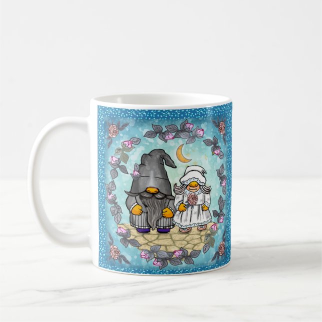 Caneca De Café Noiva & Noivo gnomo  (Esquerda)