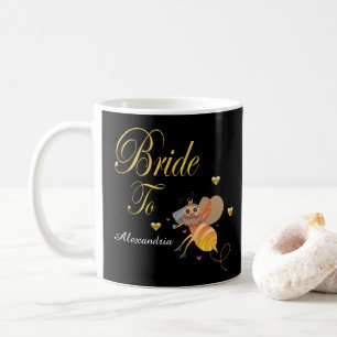 Caneca De Café Noiva Para Ser Bridal Personalizar